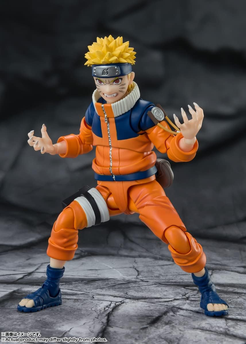 S.H. Figuarts Naruto Uzumaki BAS64181 Surprisingly No.1 Slapstick Ninja, Approx. 5.3 inches (135 mm), ABS & PVC Pre-painted Action Figure