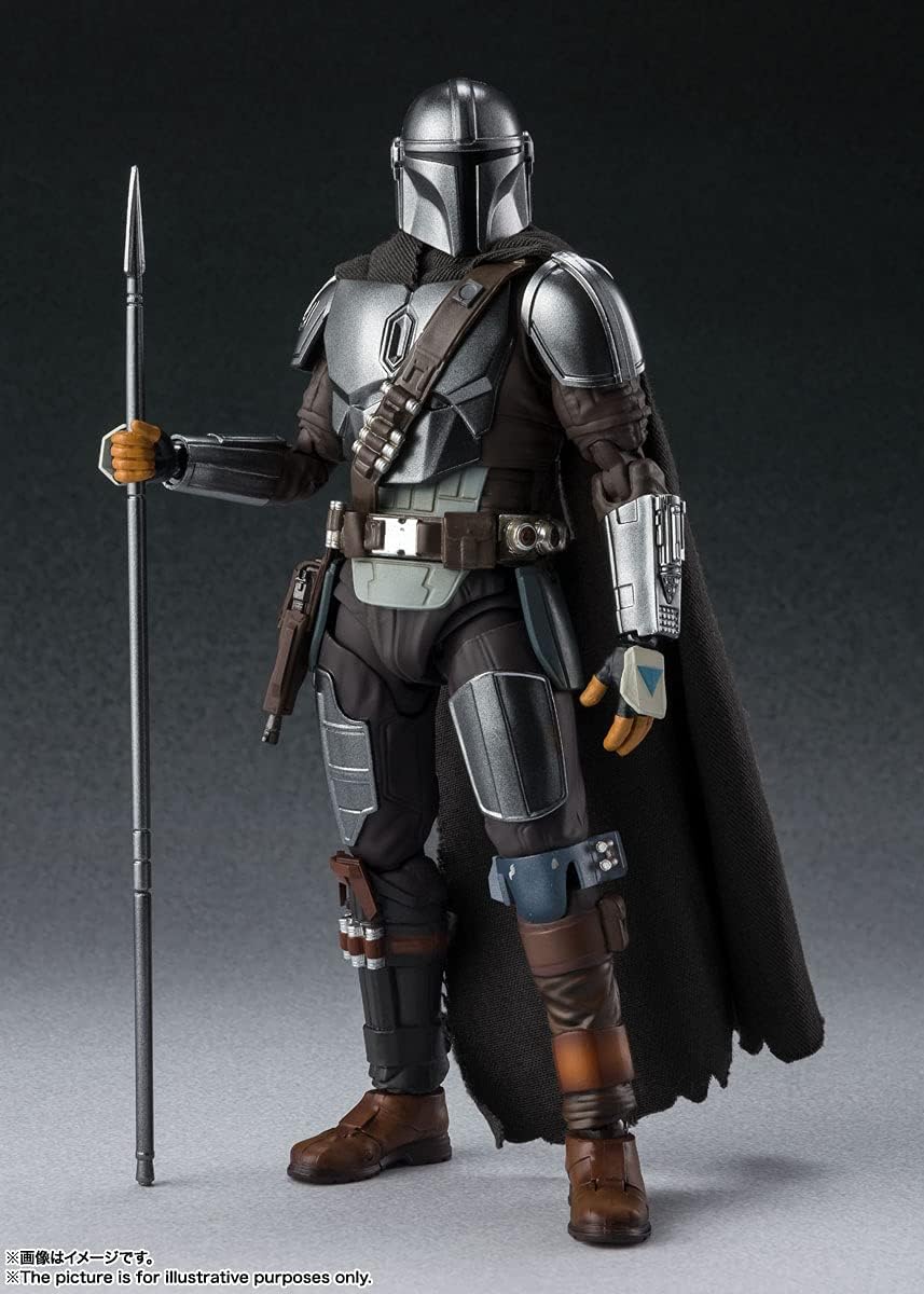 S.H. Figuarts Star Wars The Mandalorian (Din Jarin) Approx. 5.9 inches (150 mm), ABS & PVC & Fabric, Pre-painted Action Figure