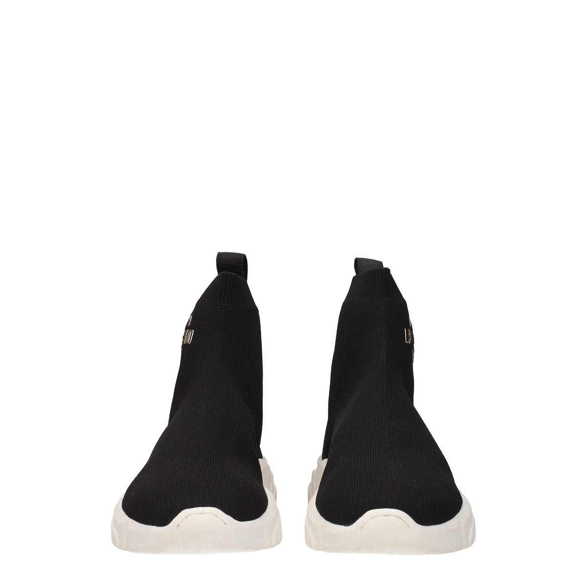 Moschino モスキーノスニーカーの女性ファブリックブラックが大好きです - Image 4