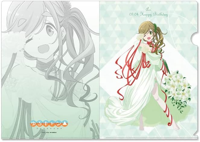 Yurucamp Clear File Anime Version Birthday Version (Set of 3)