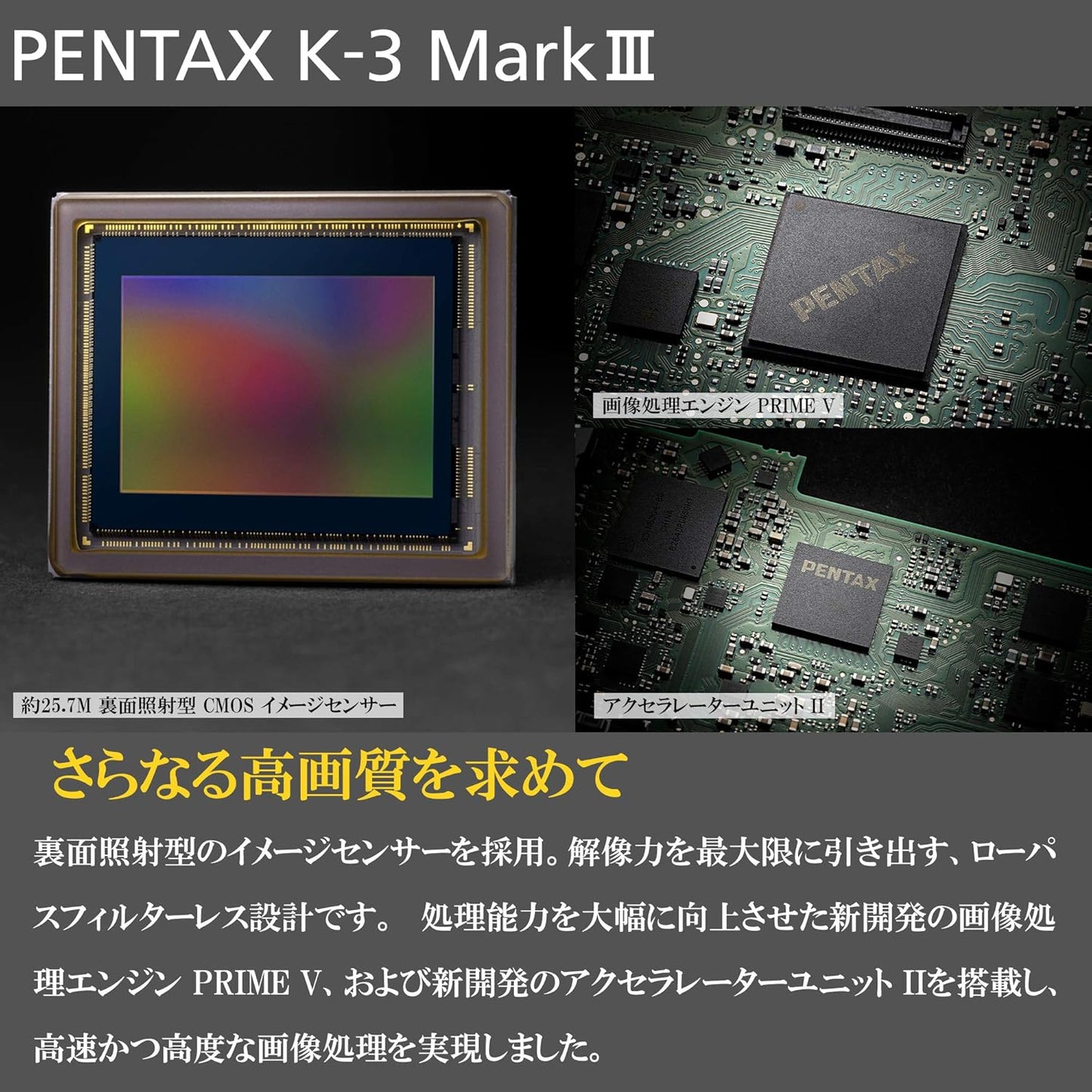 PENTAX K-3 Mark III Black Premium Kit - Black - Worldwide Limited 1,000 APS-C Digital SLR Cameras 1117