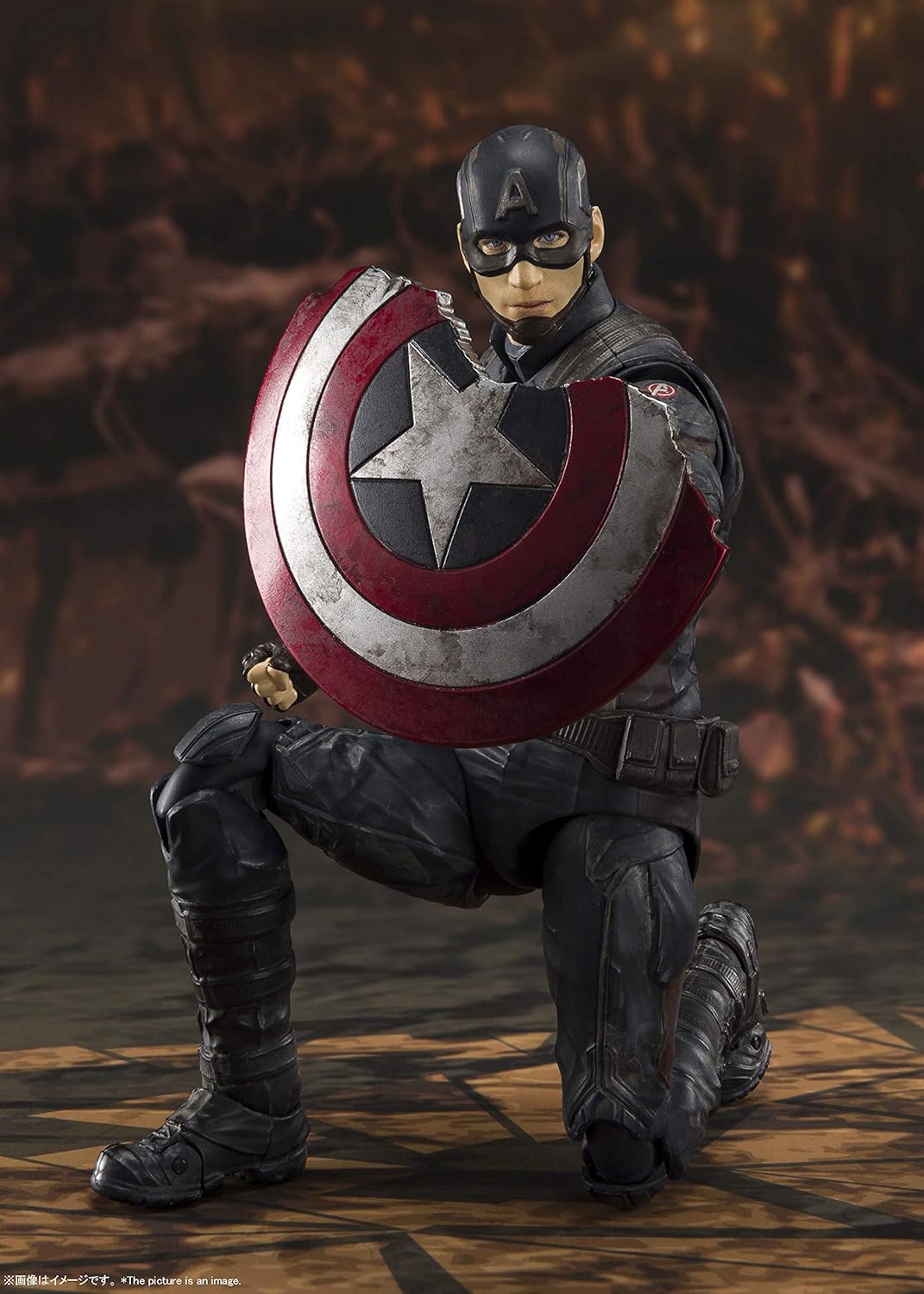 S.H. Figuarts Avengers Captain America - FINAL BATTLE EDITION - Approx. 5.9 inches (150 mm), PVC & ABS Pre-painted Action Figure