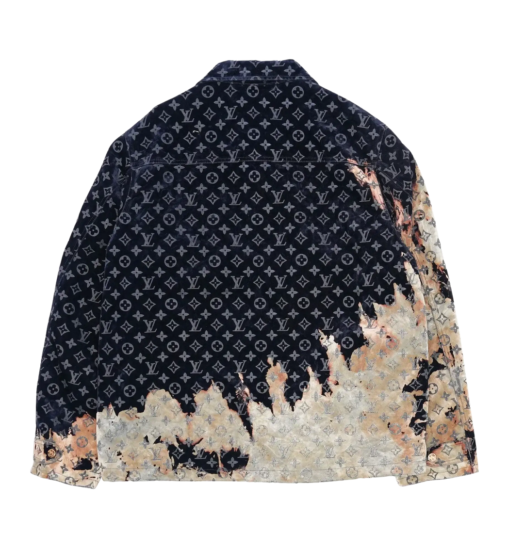 LOUIS VUITTON 'BLEACH EFFECT' MONOGRAM DENIM SET
