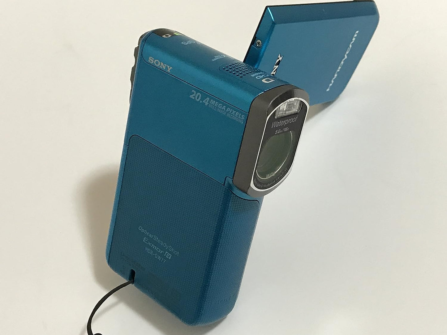 SONY デジタルHDビデオカメラレコーダー ブルー HDR-GW77V/L