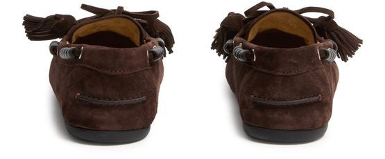 MIU MIU Suede loafers with tassels - Image 4