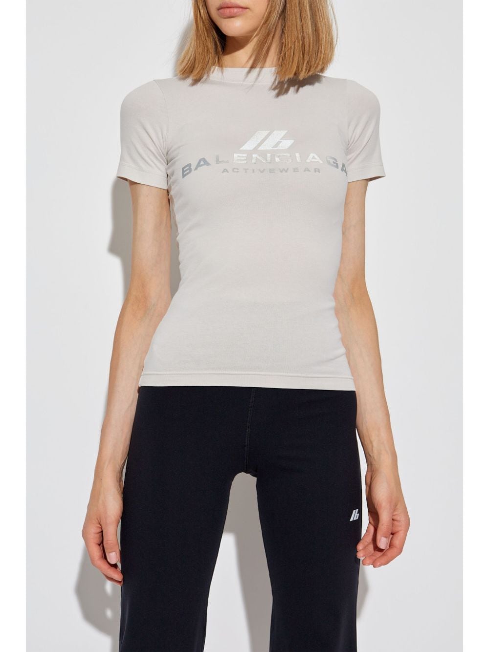 Balenciaga バレンシアガロゴコットンTシャツ - Image 4