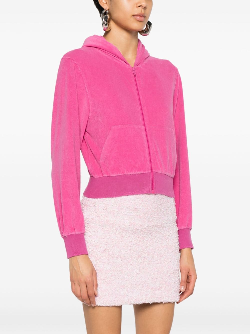 Balenciaga バレンシアガベルベットはフーディーをジップしました - Image 4
