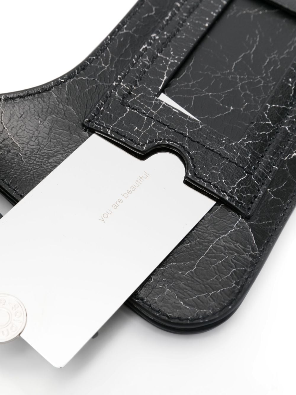 Acne Studios にきびスタジオの革のショルダーバッグ - Image 4