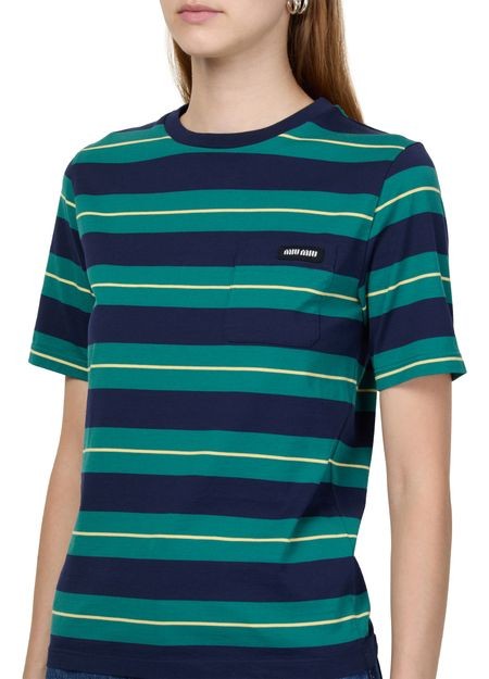 MIU MIU Striped t-Shirt - Image 4