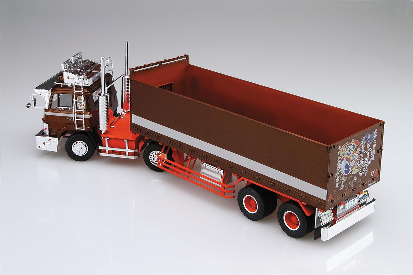 青島文化教材社 1/32 バリューデコトラシリーズ 鉄屑のステージ 平箱トレーラー プラモデル Vol.41