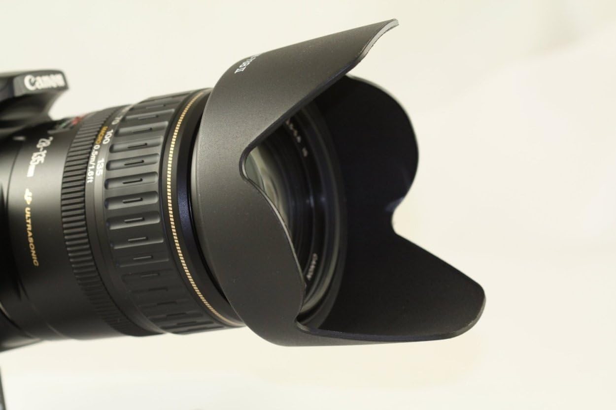 NinoLIte レンズフード EW-78BII / EF28-135mm F3.5-5.6 IS USM キャノン 一眼レフ カメラレンズ対応互換品