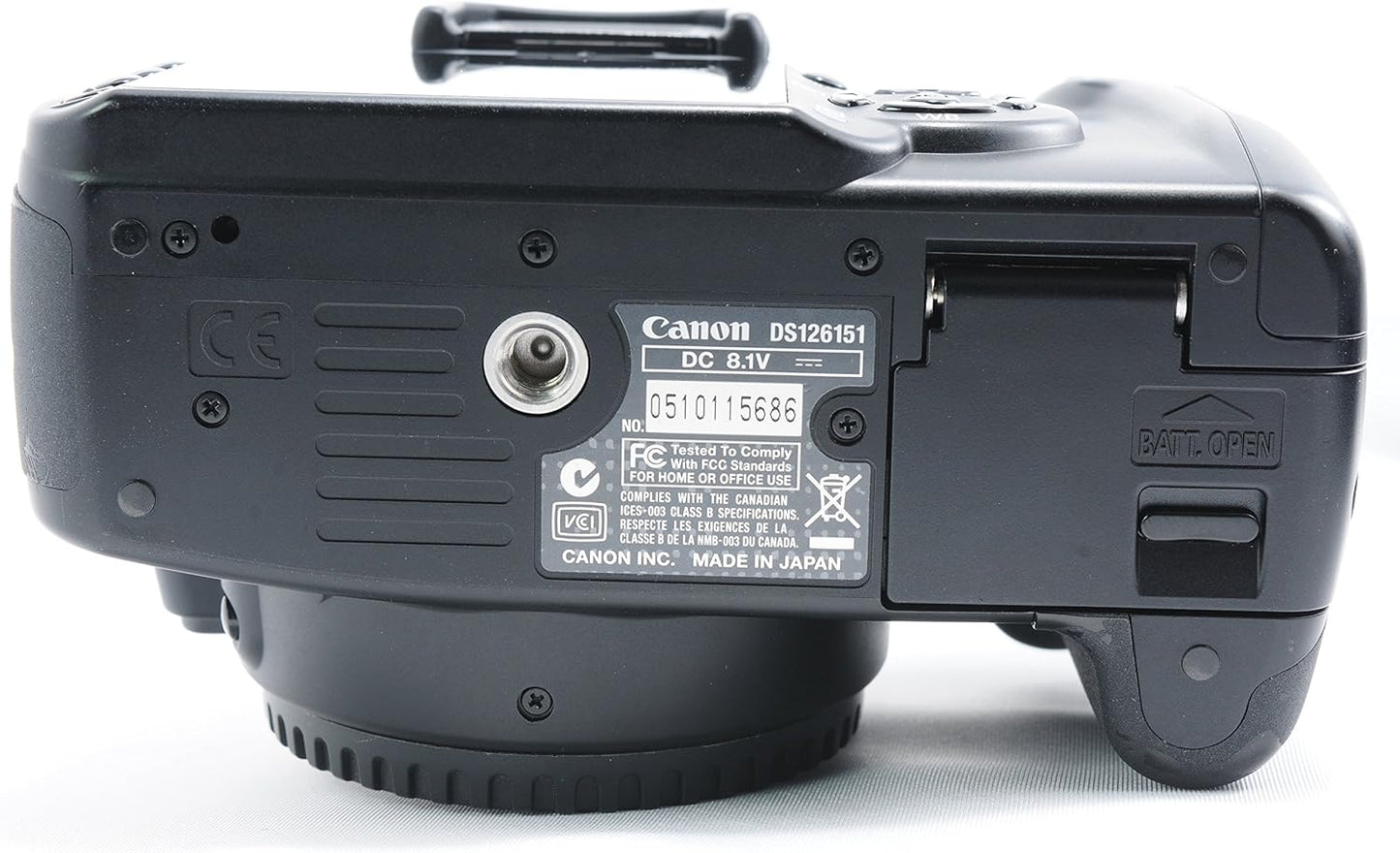 Canon Digital SLR Camera EOS Kiss Digital X, Camera Body, Black (KISSDXB-BODY)