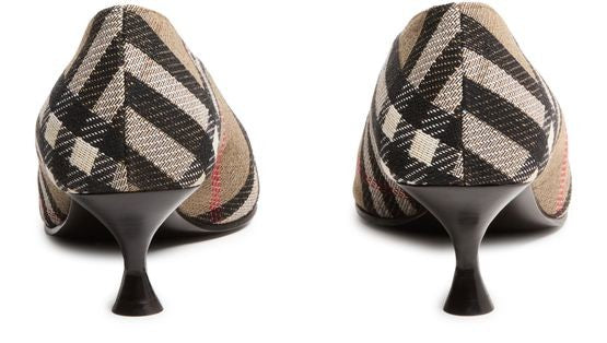 BURBERRY Check Cameo Pumps - Image 4