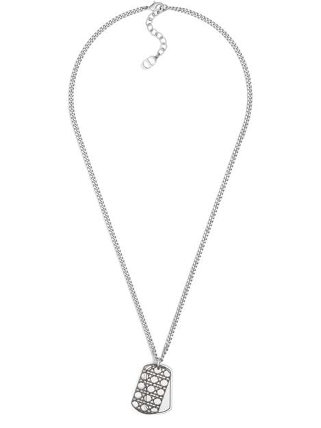 DIOR Cannage Plate Pendant Necklace - Image 4