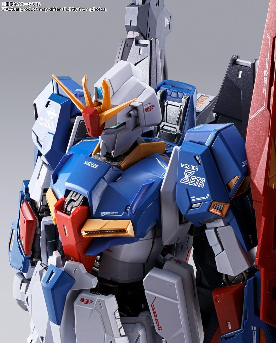 BANDAI SPIRITS METAL BUILD Mobile Suit Z Gundam Zeta Gundam Approx. 7.5 inches (190 mm), PVC & ABS & Die Cast Pre-painted Action Figure