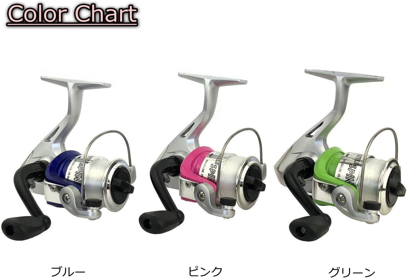 RISEWAY Small Spinning Reel with Thread, Little Spin