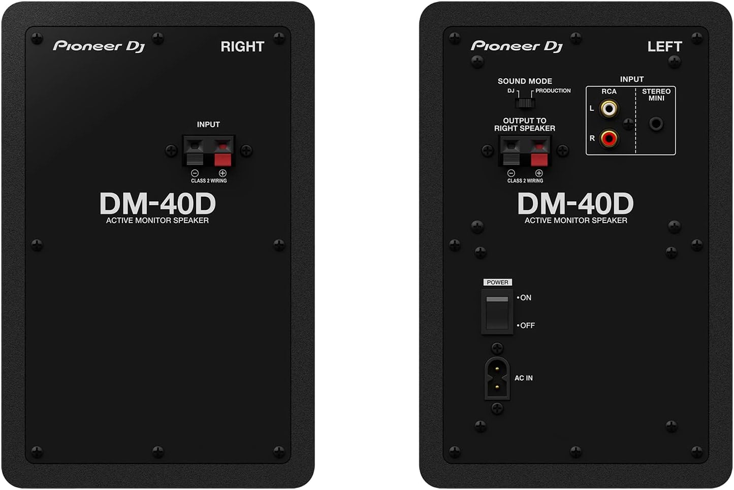 Pioneer DJ DM-40D 4" Desktop Active Monitor Speaker - Black