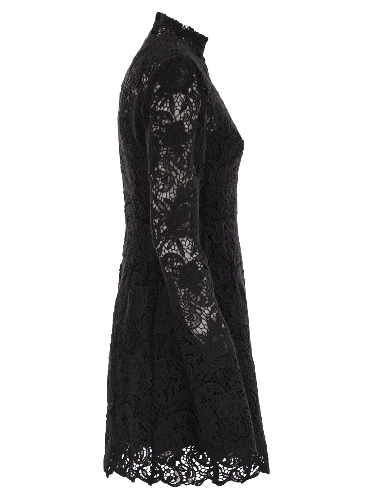 Sportmax SportMax Tefrite05ショートフローラルマクラメドレス - Image 4