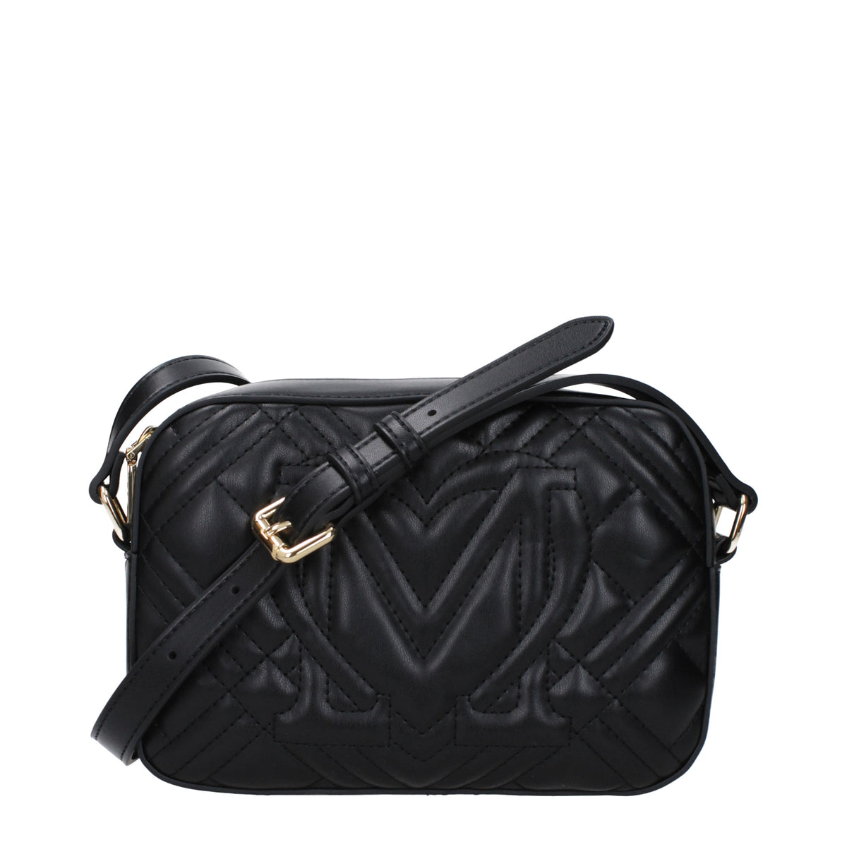 Moschino モスキーノのショルダーバッグが大好きな女性ポリウレタンブラック/ゴールド - Image 4