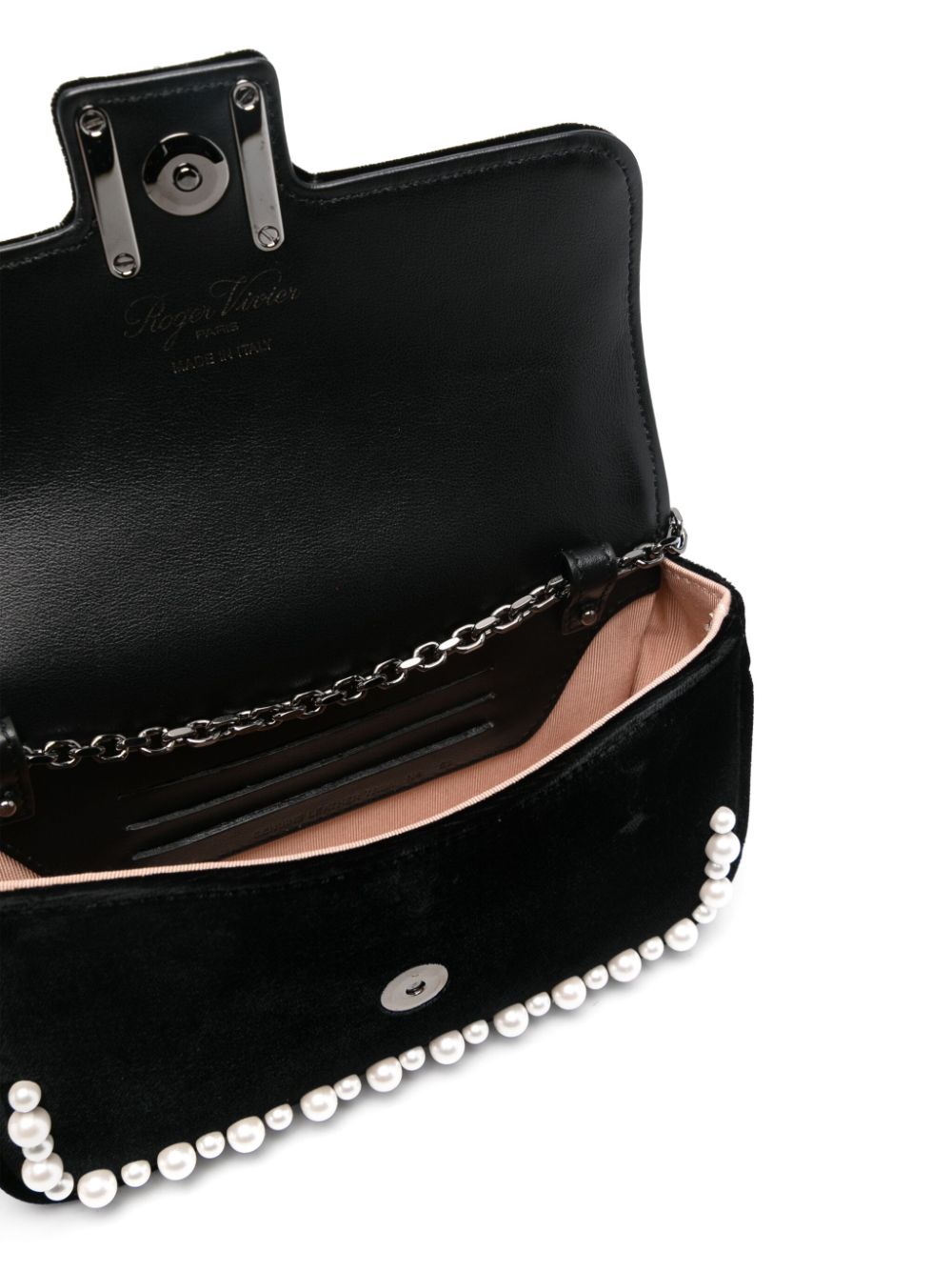 Roger Roger Vivier Jeu De Fille Velvet Clutch - Image 4