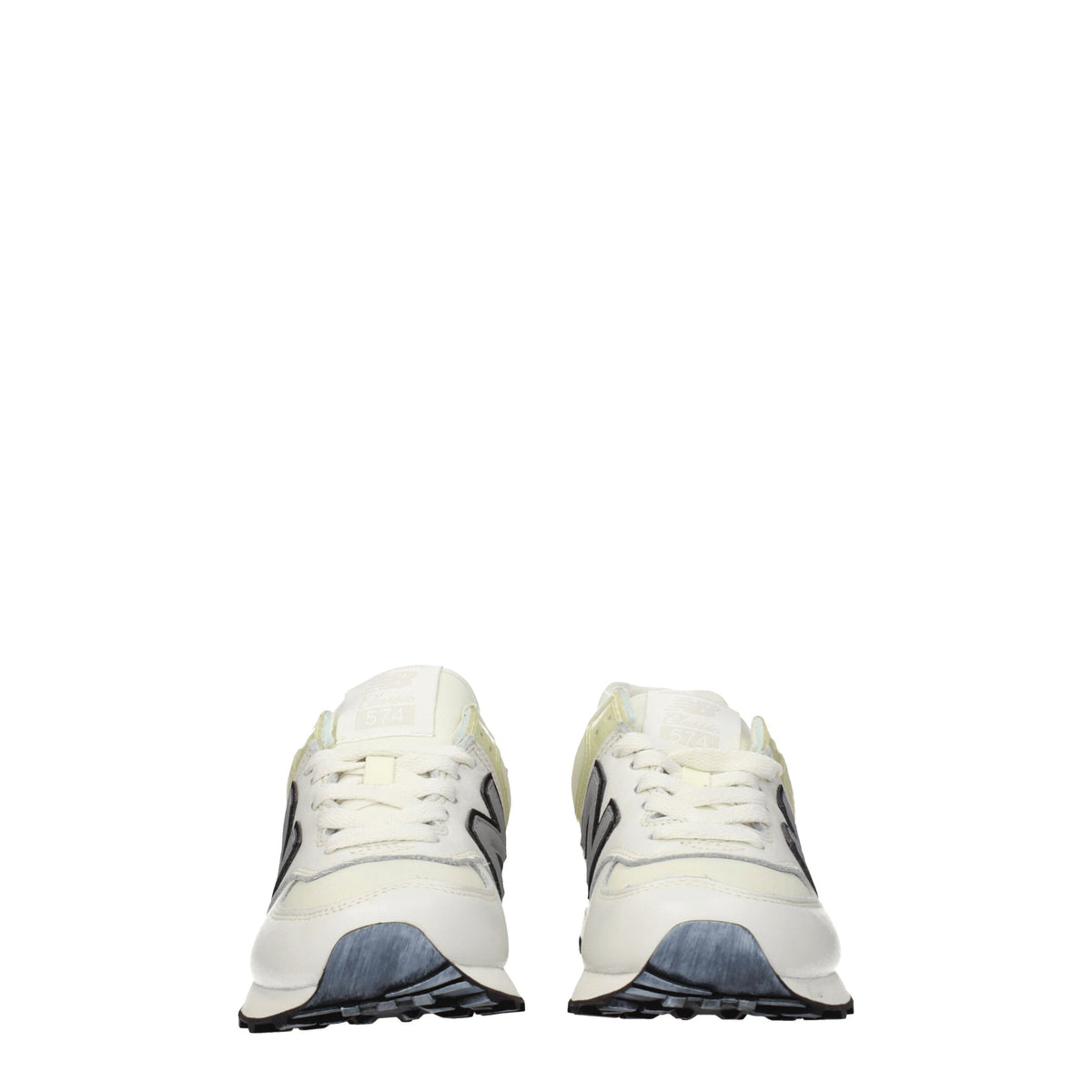 Designer Brand ニューバランススニーカー574女性ファブリックベージュ - Image 4