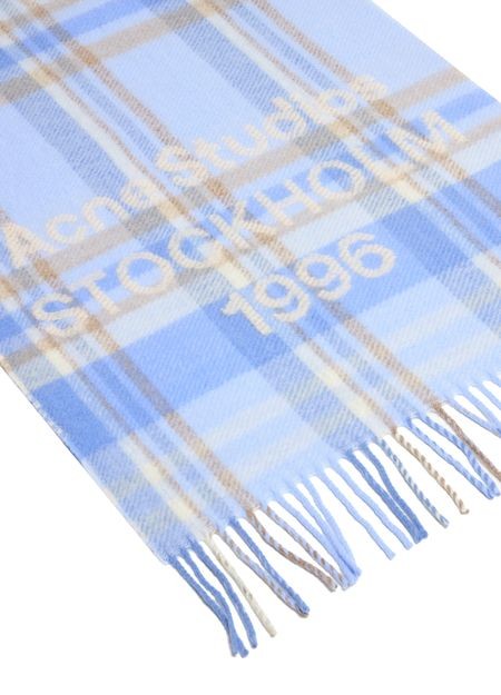 ACNE Check logo scarf - Image 4