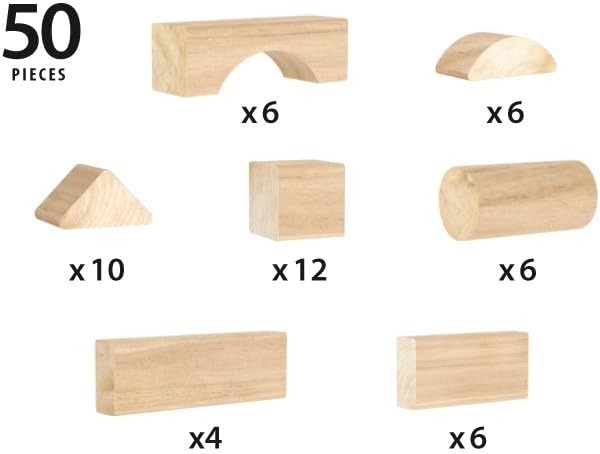 Brio Wooden Block Set, 50-Piece
