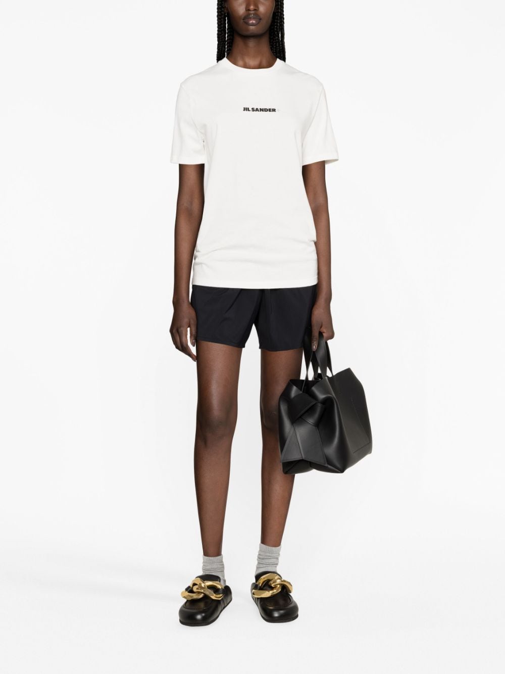 Jil Jil Sander Plus Logo Cotton Tシャツ - Image 4