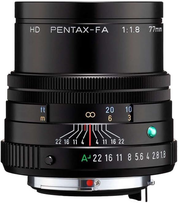 Pentax HD 77mmF1.8 Limited Black Limited Medium Telephoto Prime Lens with High Performance HD Coating Round Diaphragm (27880)
