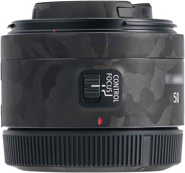 Lens Protective Leather Film for Canon RF 50mm F1.8 STM Lens 3M Material Black Camo