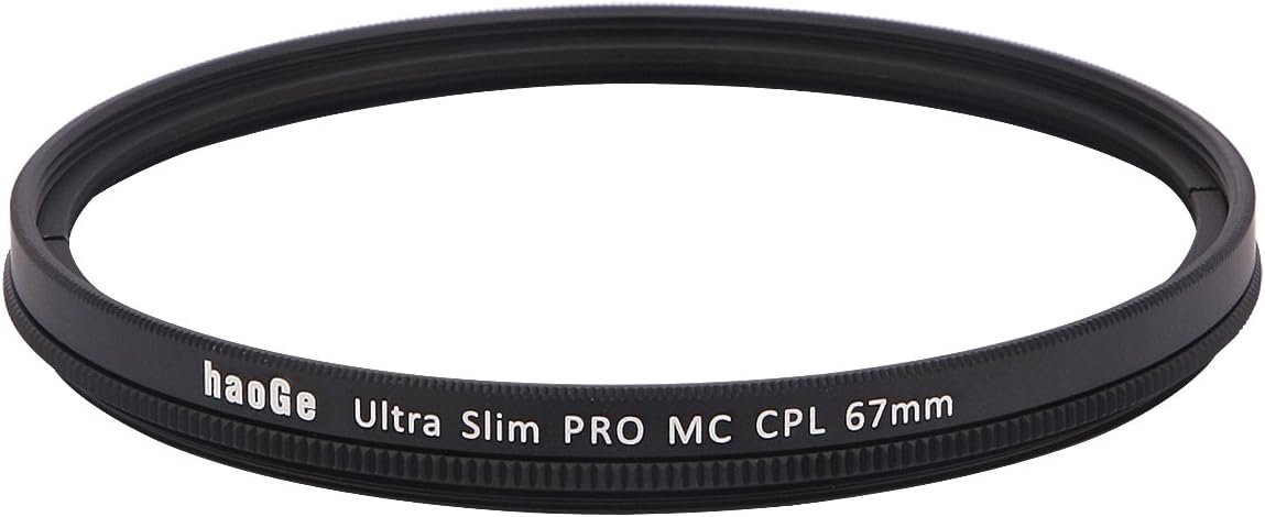 Haoge MC CPL Multi-Coated Circular Polarizer Lens Filter for Canon Nikon Sony Minolta Pentax Olympus Panasonic Leica Zeiss TAMRON Digital Camera DSLR Lens