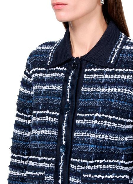 THOM BROWNE インレイ ツイードジャカード ジャケット - Image 4