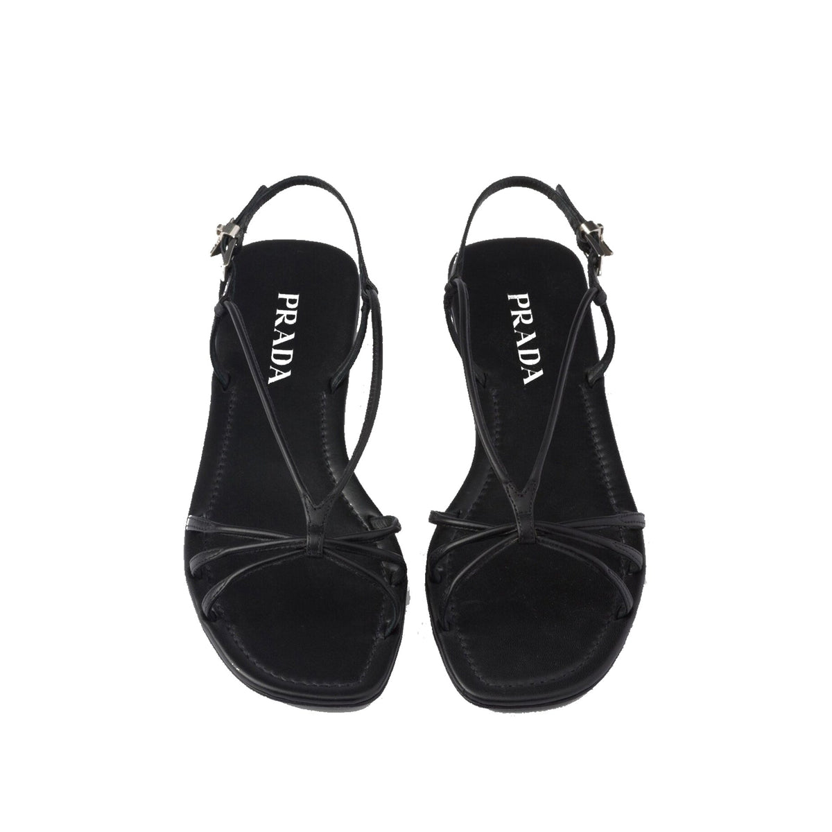 Prada プラダレザーフラットサンダル - Image 4