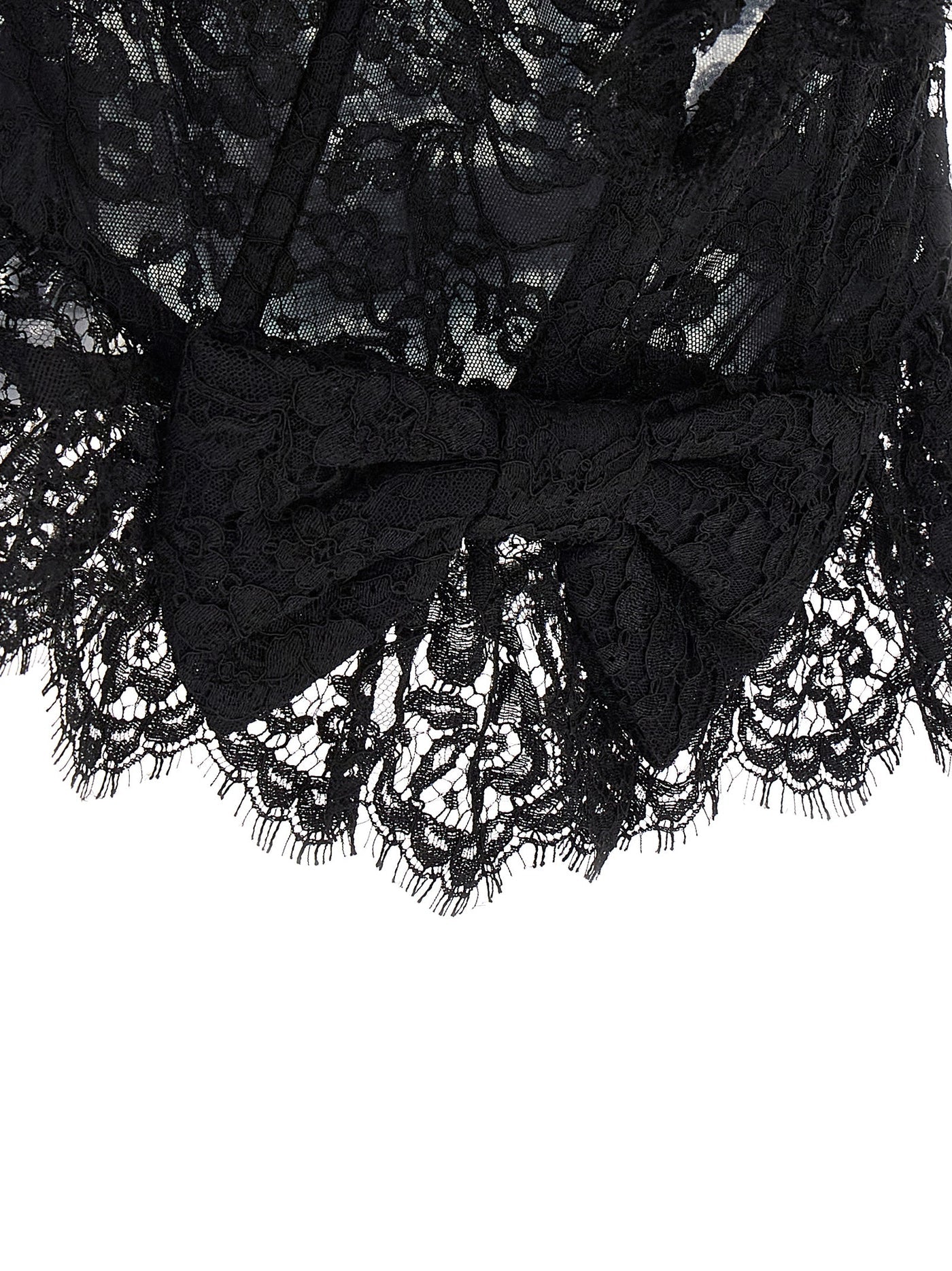 Alessandra Rich Lace Bow Bustier Top - Image 4
