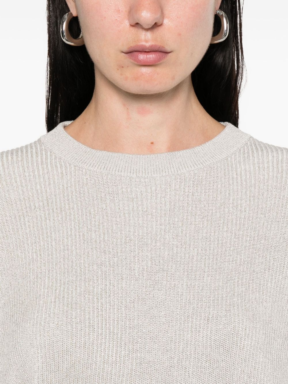 Brunello Cucinelli Cotton Crewneckセーター - Image 4