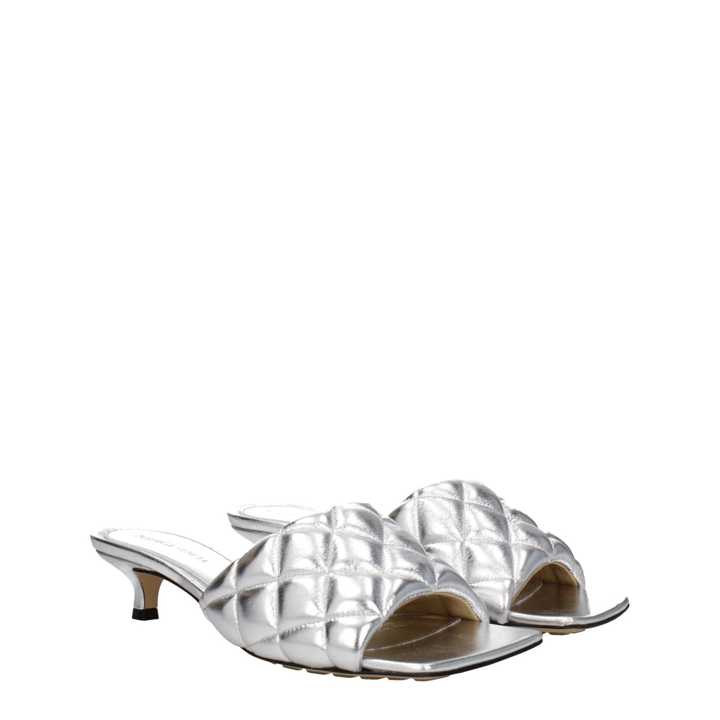 Bottega Veneta ボッテガベネタサンダルレザーシルバー - Image 4