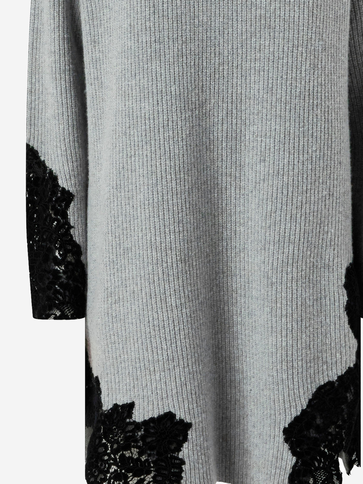 Pinko レース付きのピンコストレッチウールブレンドドレス - Image 4