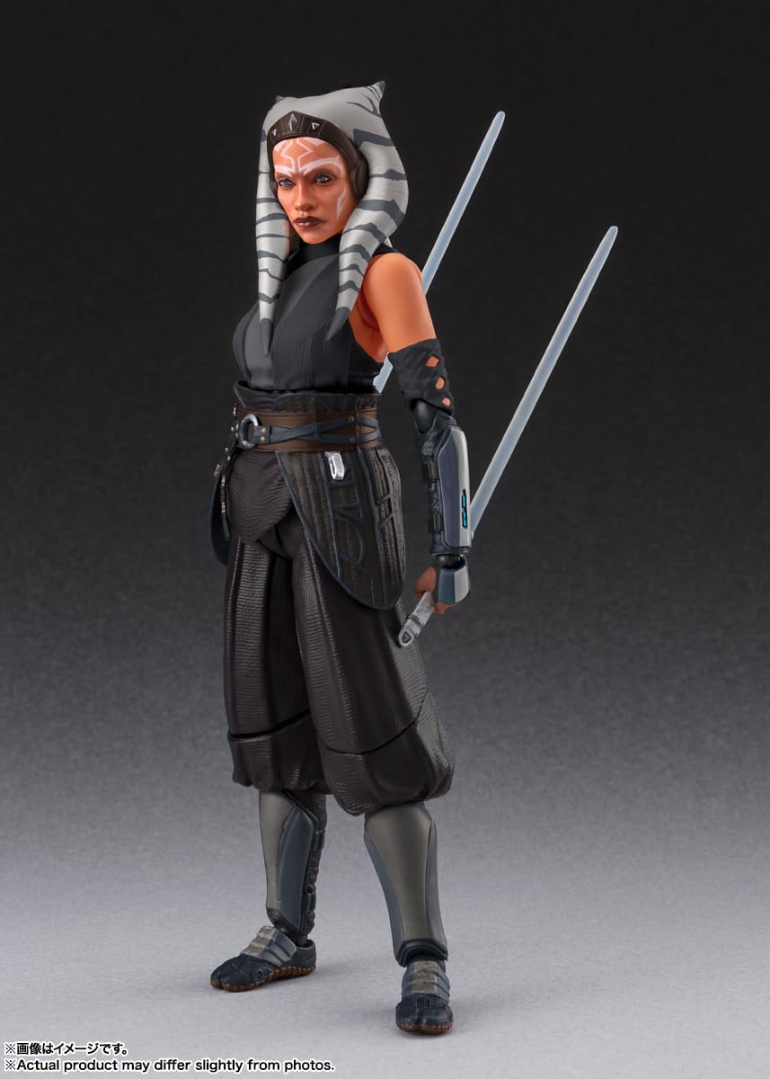 S.H. Figuarts Asoka Tano (Star Wars: Ahsoka) Approx. 5.9 inches (150 mm), PVC, ABS & Fabric, Pre-painted Action Figure