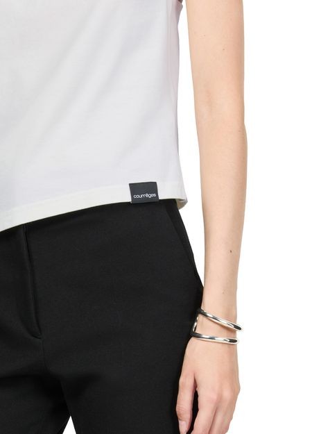 COURREGES Twist asymmetrical t-shirt - Image 4