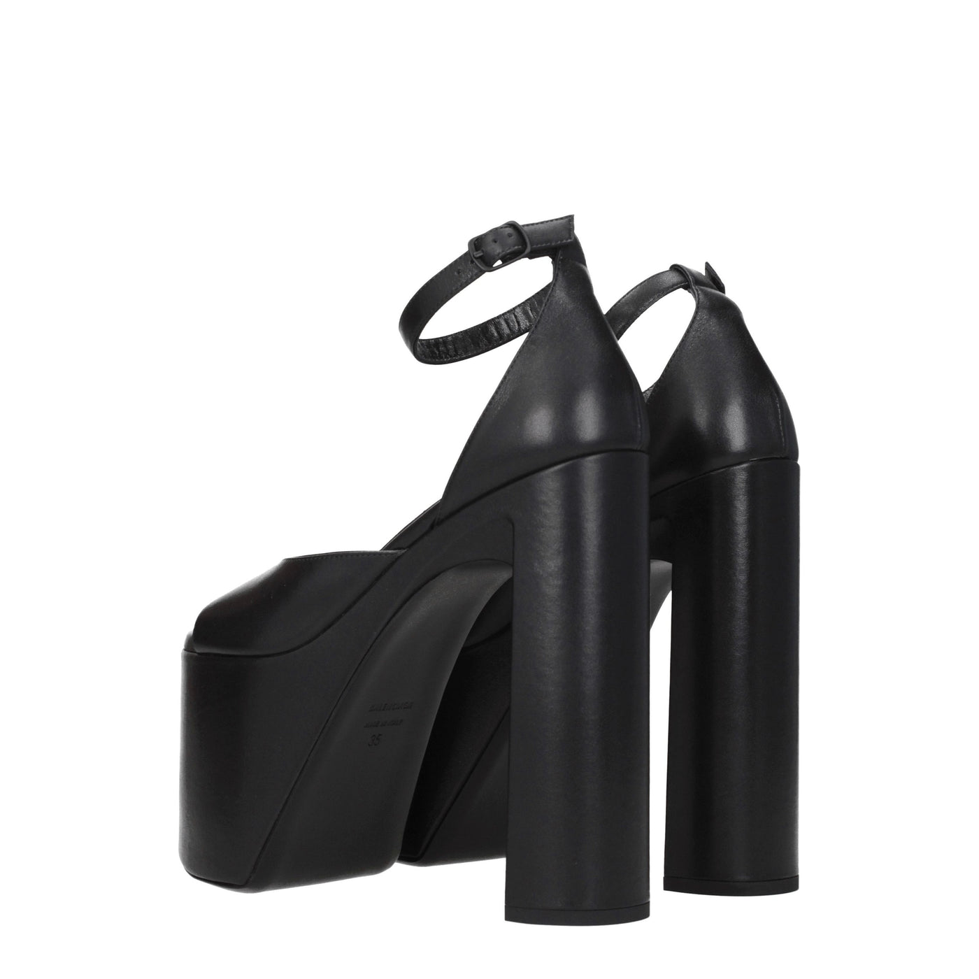 Balenciaga バレンシアガサンダルレザーブラック - Image 4