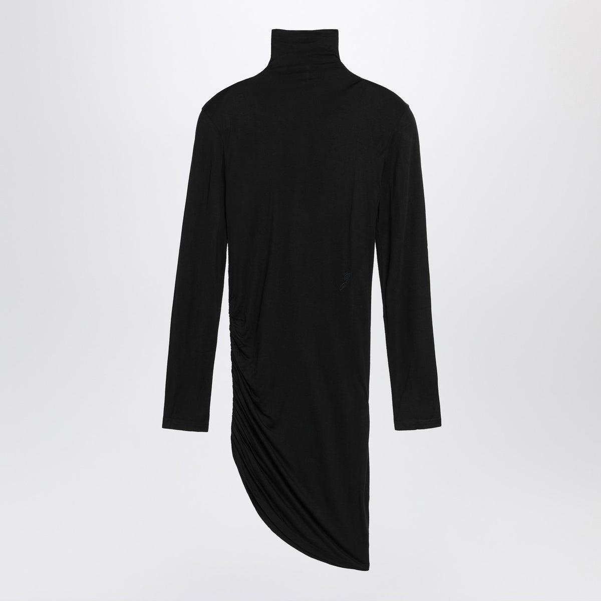 Jacquemus Jacquemus Black Draped Spallina Dress - Image 4
