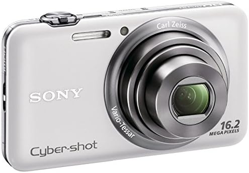 Sony Cybershot WX7 Digital Camera, 16.2 Megapixel CMOS, 5 Optics, White, DSC-WX7/W