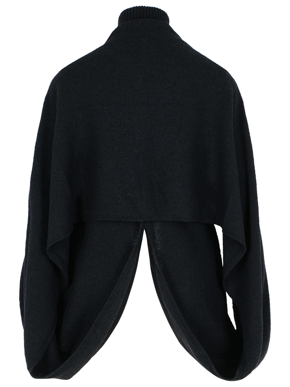 Sportmax SportMax 'Adepto'ブラックバージンウールブレンドハイネックセーター - Image 4