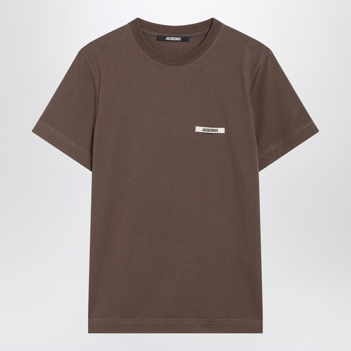 Jacquemus Jacquemus Brown Gros Grain T Shirt - Image 4