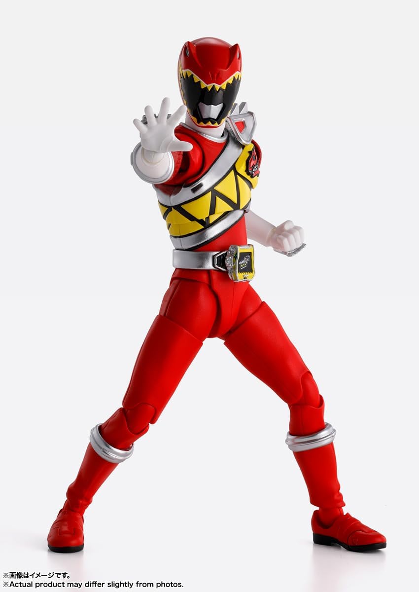 S.H. Figuarts (True Bone Carving Process) Juden Sentai Kyoryuger Kyoryu Red, Approx. 5.7 inches (145 mm), ABS & PVC Pre-painted Action Figure