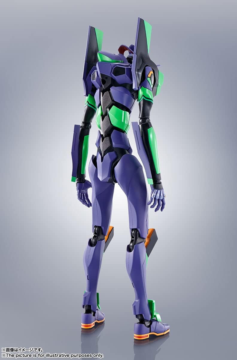 Robot Spirits BAS62117 Evangelion (Side EVA) Evangelion First Unit + Spear of Casius (Renewal Color Edition), Approx. 6.7 inches (170 mm), ABS & PVC, Pre-painted Action Figure