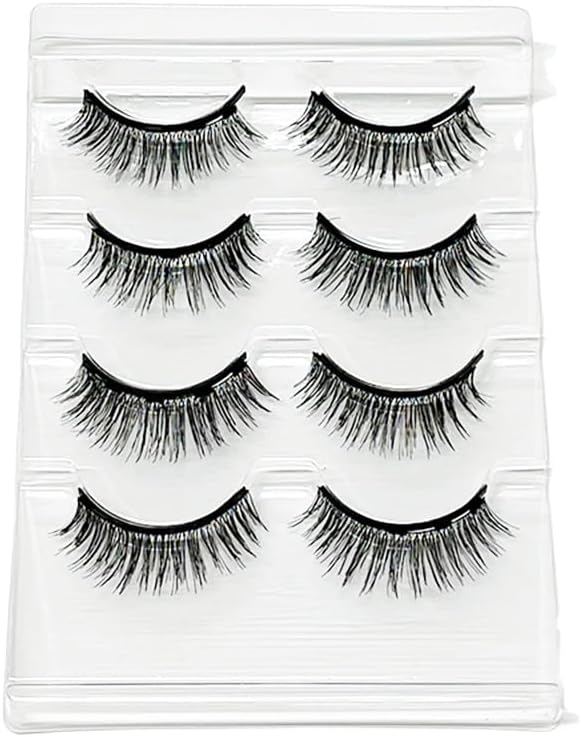Chamonseek Magnetic Liner 2 & Eyelash (Natural) False Eyelashes, Magnetic Attachment