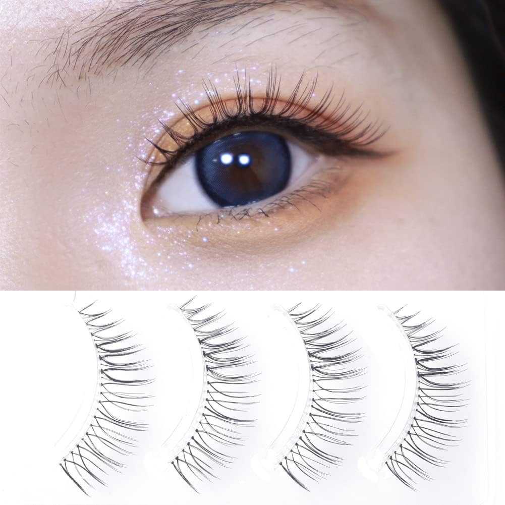 Men0024 Natural Popular False Eyelashes, 5 Pairs