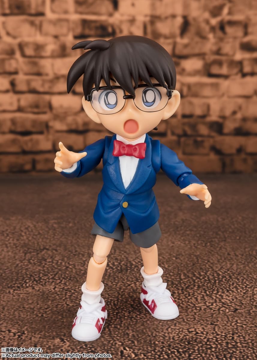 S.H. Figuarts Detective Conan Edogawa Conan - Solved Edition, Approx. 3.5 inches (90 mm), ABS & PVC Pre-painted Action Figure