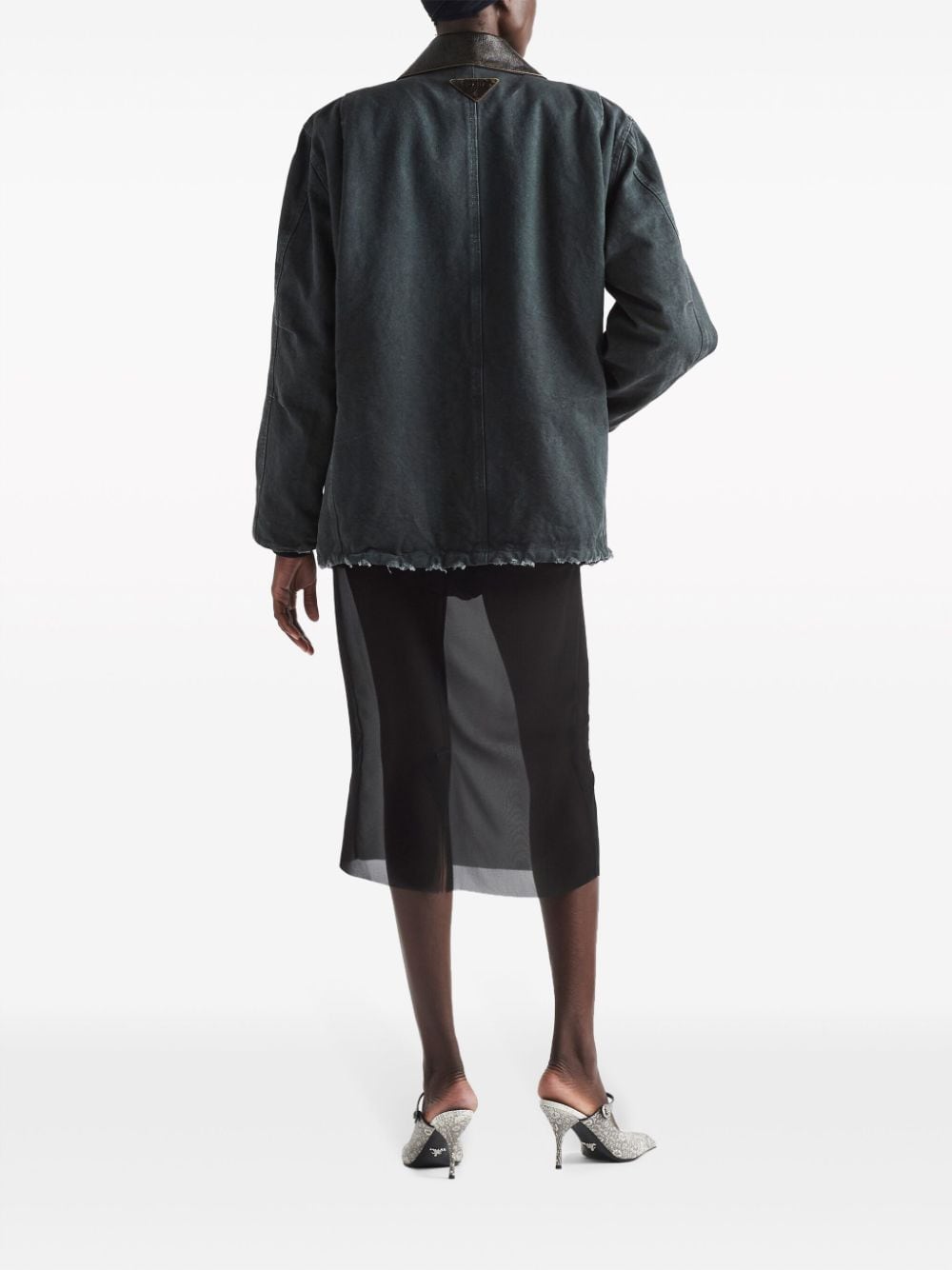 Prada プラダジョーゼットミディスカート - Image 4